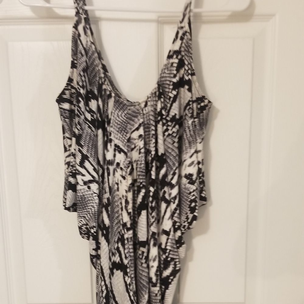 Black cream blouse